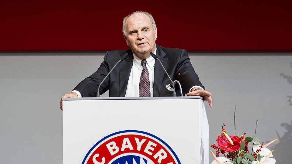 Uli Hoeness, Presiden Bayern Munchen. Copyright: © Lukas Barth/Anadolu Agency/Getty Images